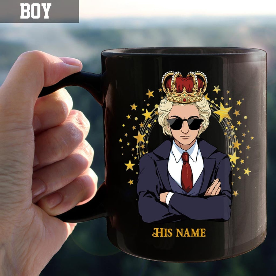 Only A King And Only A Queen - Personalized Couple Mug