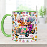 We'll Be Friends 'Til We're Old And Senile - Personalized Bestie Accent Mug