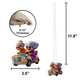Let's Be Friends 'Til We're Old And Bonkers - Personalized Bestie Car Ornament
