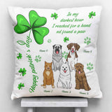 Irish Dog Is My Lucky Charm - Personalized Patrick's Day Throw Pillow
