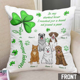Irish Dog Is My Lucky Charm - Personalized Patrick's Day Throw Pillow