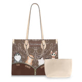 Best Dog Mom Ever - Gift for mom, mom, dog lover, cat lover - Personalized Leather Handbag