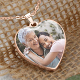 Thank You Mum - Gift for mom, grandma, wife, girlfriend, daughter - Personalized Heart Pendant Necklace