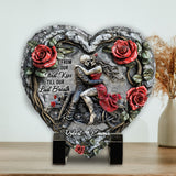 From Our First Kiss - Personalized Couple Heart Shaped Stone
