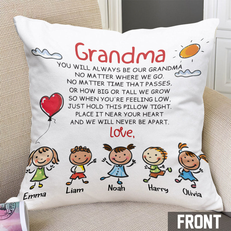 Grandma Spanish - Personalized Mother's Day Grandma Throw Pillow