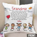Grandma Spanish - Personalized Mother's Day Grandma Throw Pillow