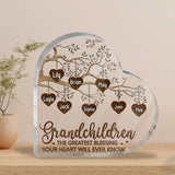 Grandkids Make Life More Grand - Personalized Mother's Day Grandma Custom Shaped Acrylic Plaque