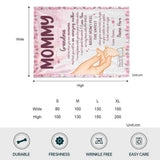 Mommy And Baby Hand - Personalized Mother's Day Mother Blanket