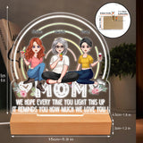We Hope Every Time You Light - Gift for mom, grandma - Personalized Shaped Plaque Light Base
