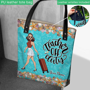Teacher Off Duty - Personalized Tote Bag
