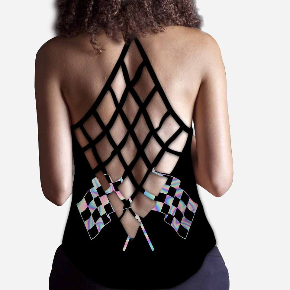 Love Racing Cross Tank Top