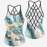 I'm A Tank Top Wearing Sun Bathing Beach Going Kinda Girl - Sea Lover Cross Tank Top