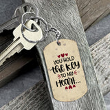 You Have The Key To My Heart - Personalized Couple Stainless Steel Keychain