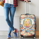Warning Family Trip - Personalized Travelling Luggage Cover