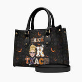 Treat Or Teach - Personalized Teacher Leather Handbag