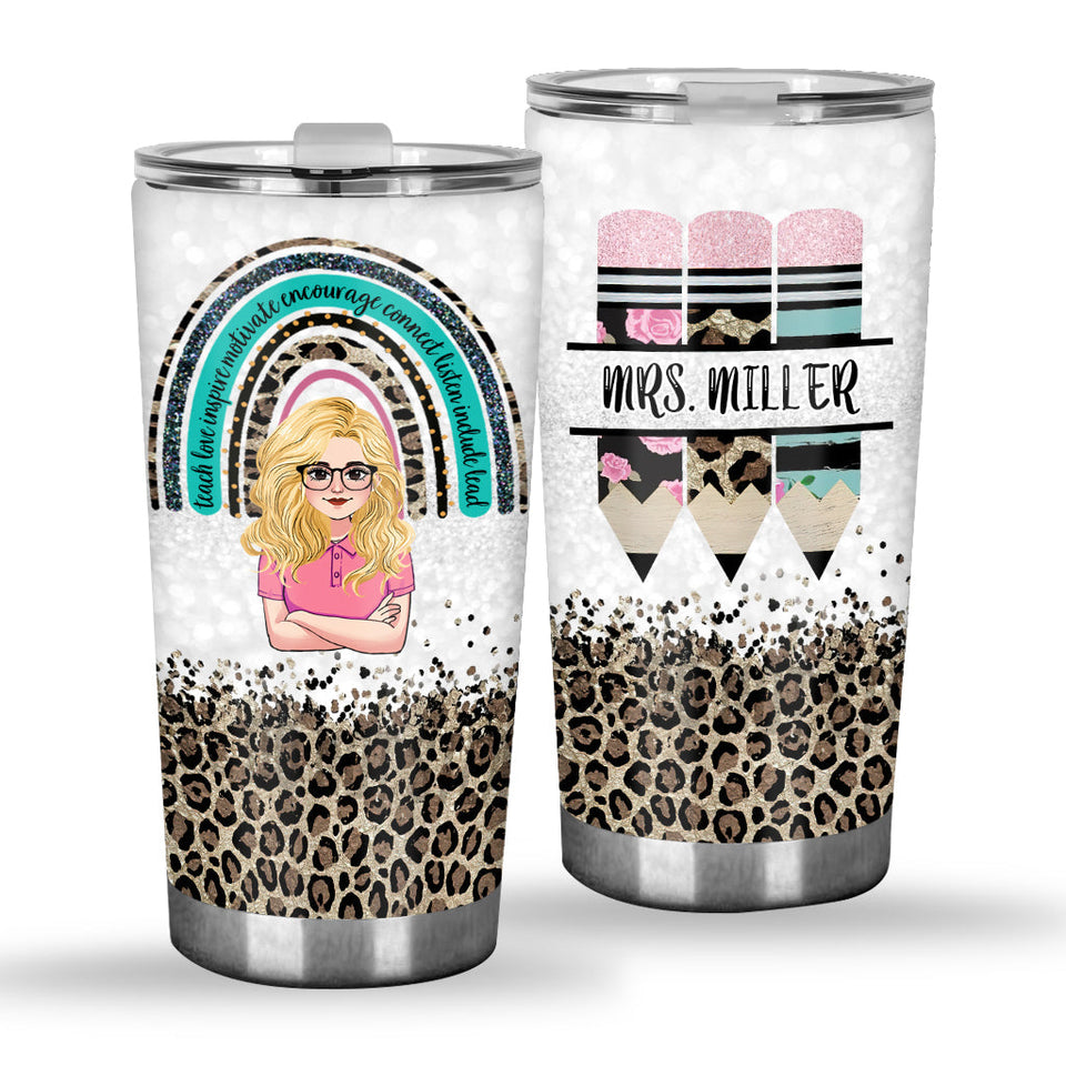Teach Love Inspire - Personalized Teacher Tumbler