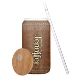 Let That S Go - Personalized Yoga Can Glass