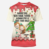 Bend Over And I Will Show You - Personalized Couple All Over Shirt