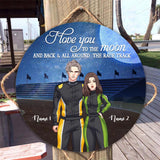 You & Me We Got This - Personalized Racing Round Wood Sign