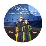 You & Me We Got This - Personalized Racing Round Wood Sign