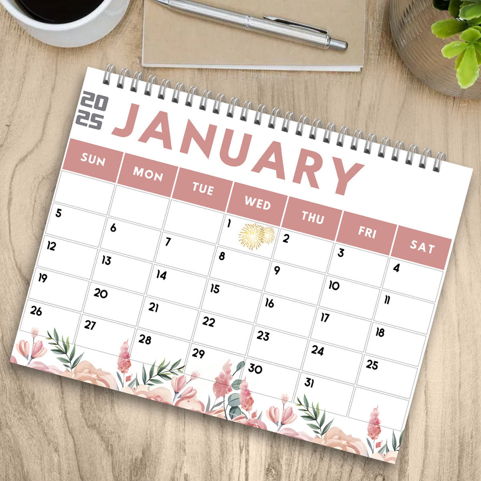 Funny Office Humor, Work Swear Affirmations - Personalized Colleague Wall Calendar & Desk Calendar