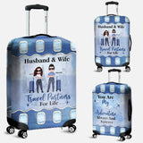 You Are My Adventure - Personalized Couple Luggage Cover