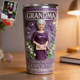 Custom Any Photo, Any Title - Personalized Grandma Tumbler
