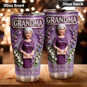 Custom Any Photo, Any Title - Personalized Grandma Tumbler