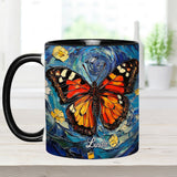 Dreamy Butterfly - Personalized Butterfly Accent Mug