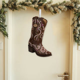 Howdy Chrismas - Personalized Cowgirl Shaped Christmas Stocking