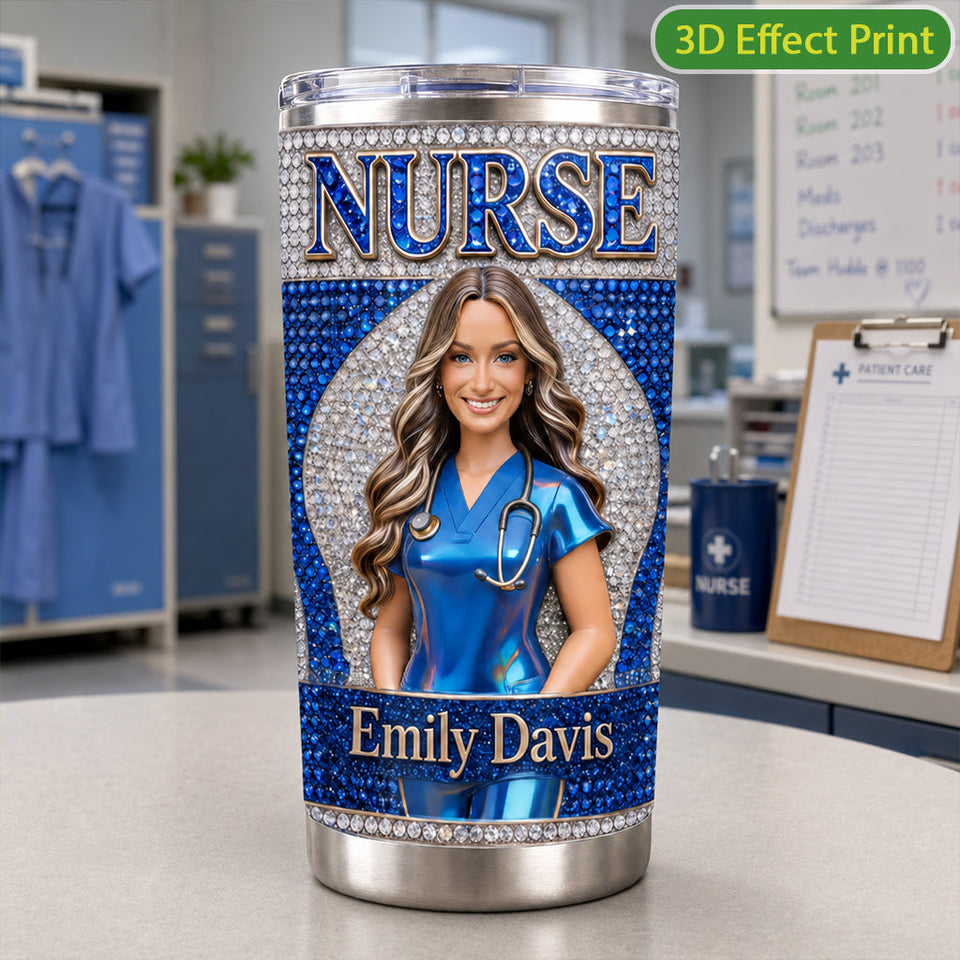 Any Title, Any Photo - Personalized Nurse Tumbler