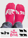 Mama Bear And Her Cubs With Any Kid Nam - Personalized Mother Socks