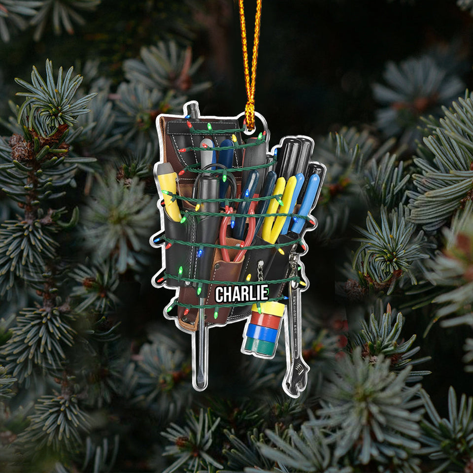 Gift For Lineman Dad, Husband, Son... - Personalized Lineman Ornament