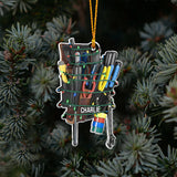 Gift For Lineman Dad, Husband, Son... - Personalized Lineman Ornament