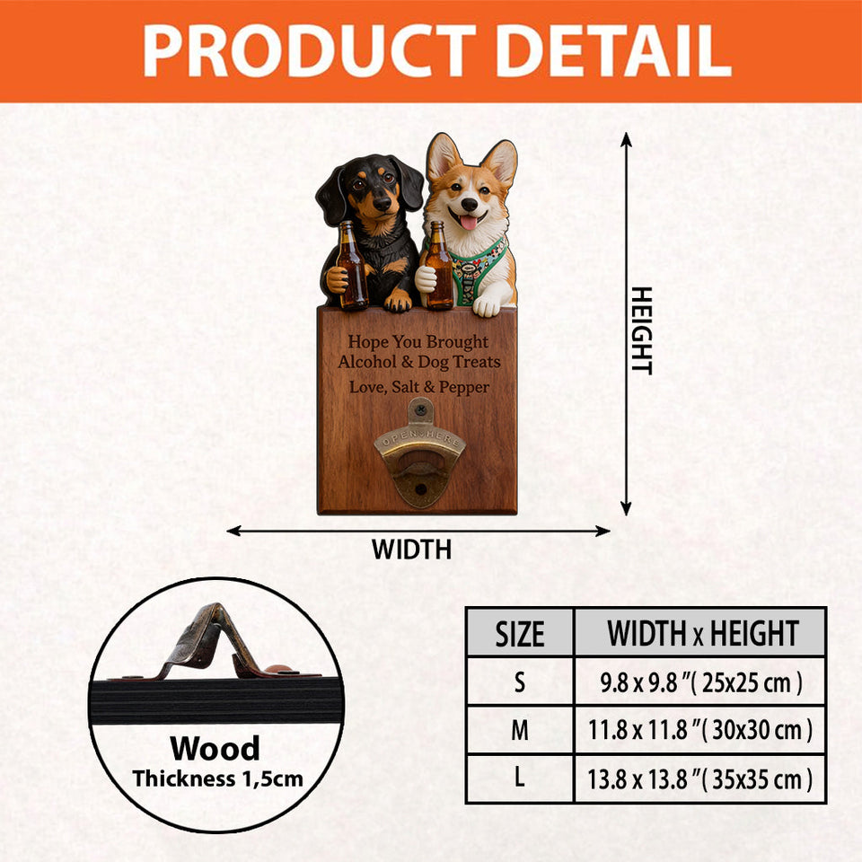 Cheers & Treats - Personalized Beer Wall Bottle Opener