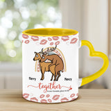 I Love You - Personalized Hunting Heart Handle Mug