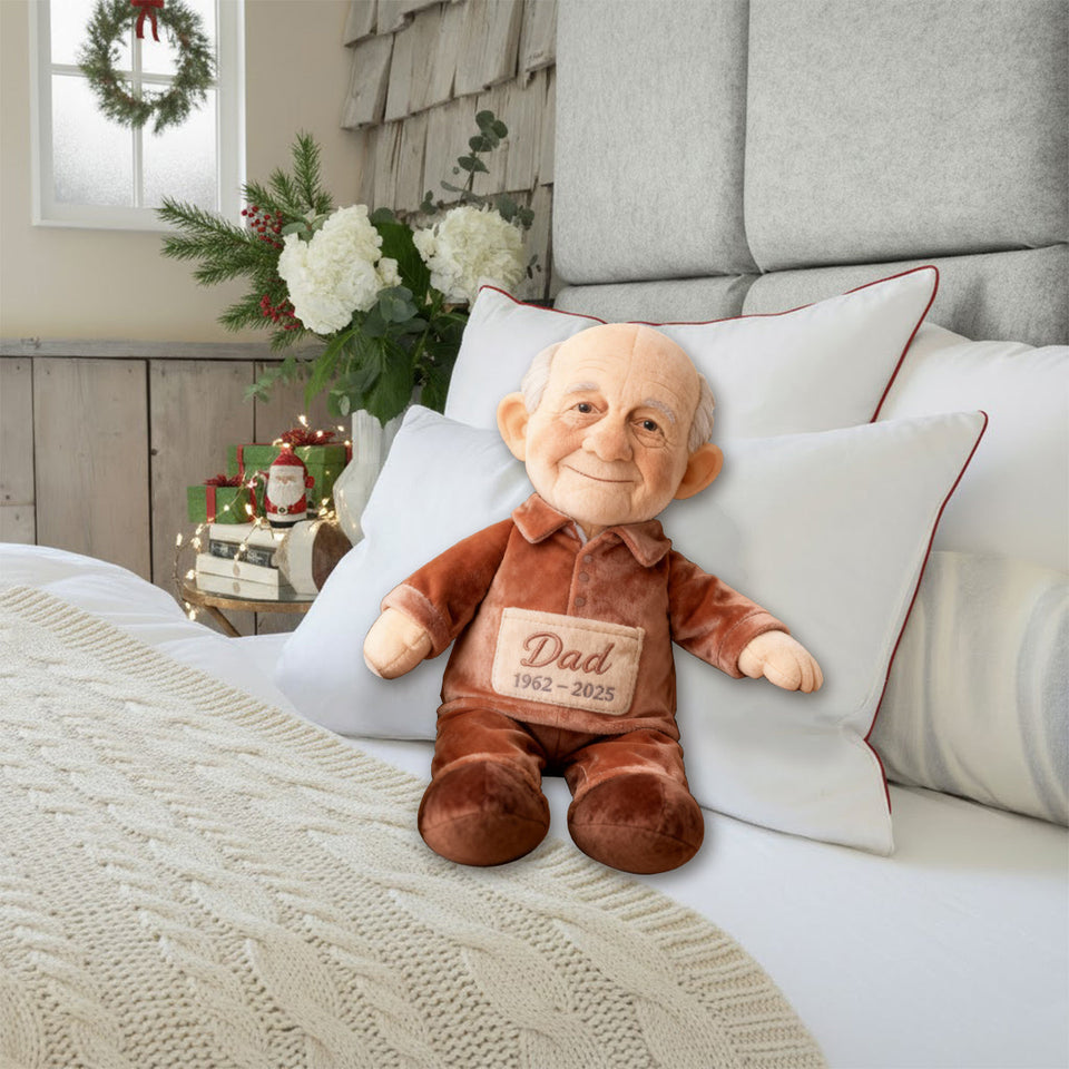 Custom From Any Photo - Personalized Memorial Faux Fur Shaped Pillow