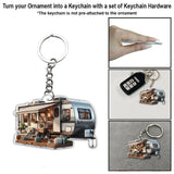 Personalized Travel Trailer Camping - Personalized Camping Ornament