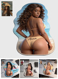 Hot Girlfriend, Wife Summer Vibe - Personalized Spicy Couple Mouse Pad Custom Shape