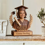 Class Of 2026 - Personalized Graduation Custom Shaped Wood Plaque