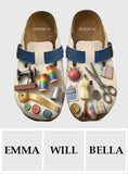 Go Away, I'm Sewing - Personalized Sewing Clogs With Arch Support