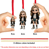 Dog Christmas - Personalized Dog Custom Made 3D Minifigure Ornament