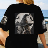A Wee Bit Wicked - Personalized Witch All Over Shirt