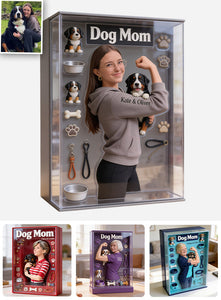 Dog Mom Dog Dad - Personalized Dog Acrylic Display Box