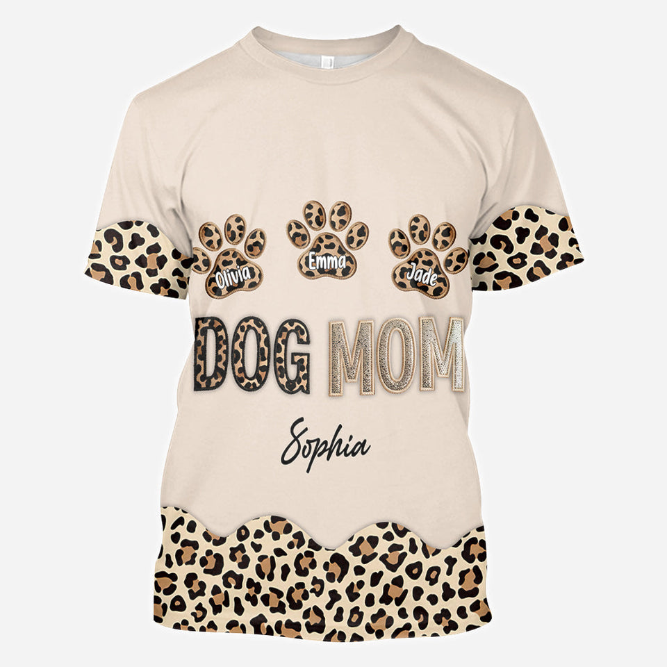 Dog Mom - Personalized Dog All Over Shirt
