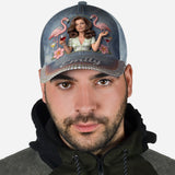 Custom Any Photo - Personalized Flamingo Classic Cap