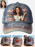 Custom Any Photo - Personalized Flamingo Classic Cap