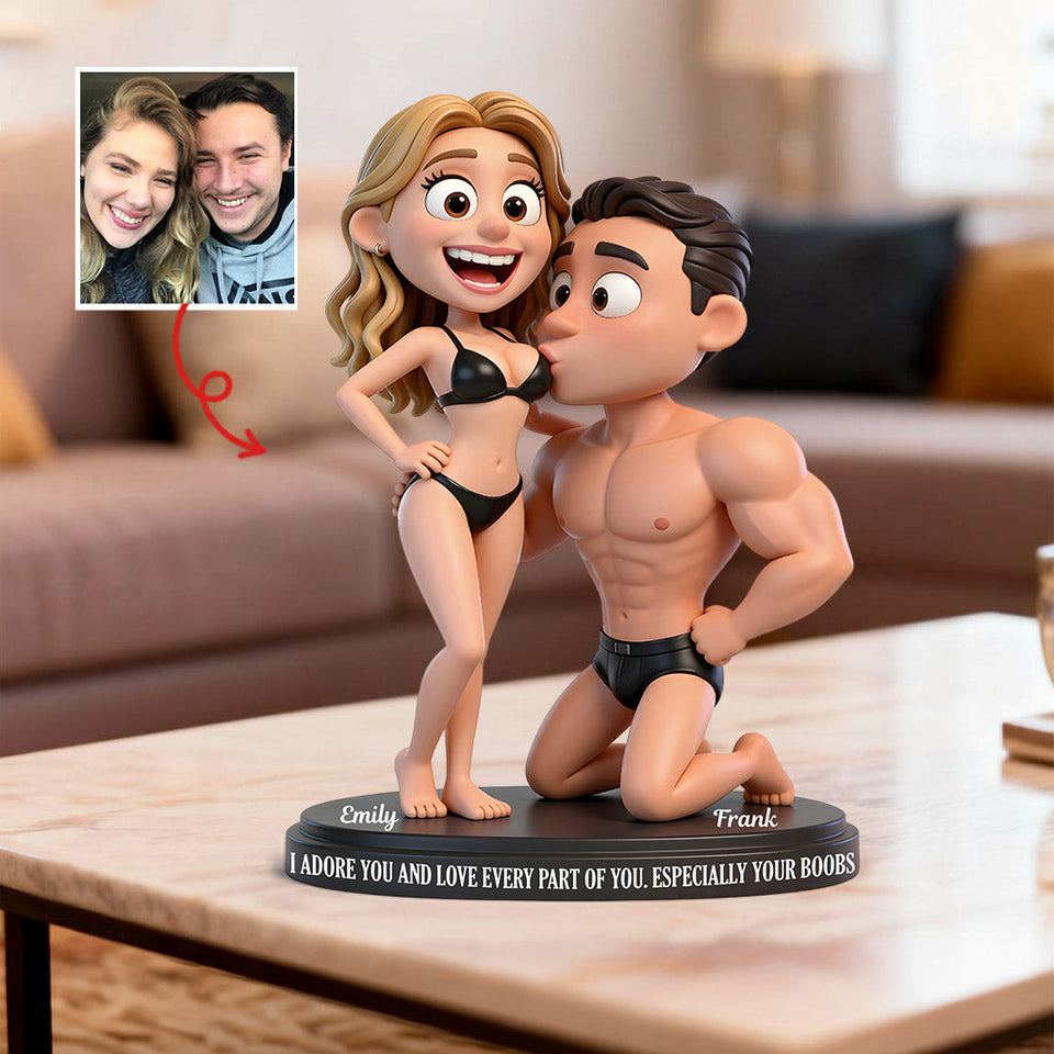 Naughty Couple - Personalized Couple Custom Shaped Acrylic Plaque