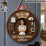 Ready To Care - Personalized Nurse Spinner Sign Custom Shape