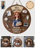 Ready To Care - Personalized Nurse Spinner Sign Custom Shape